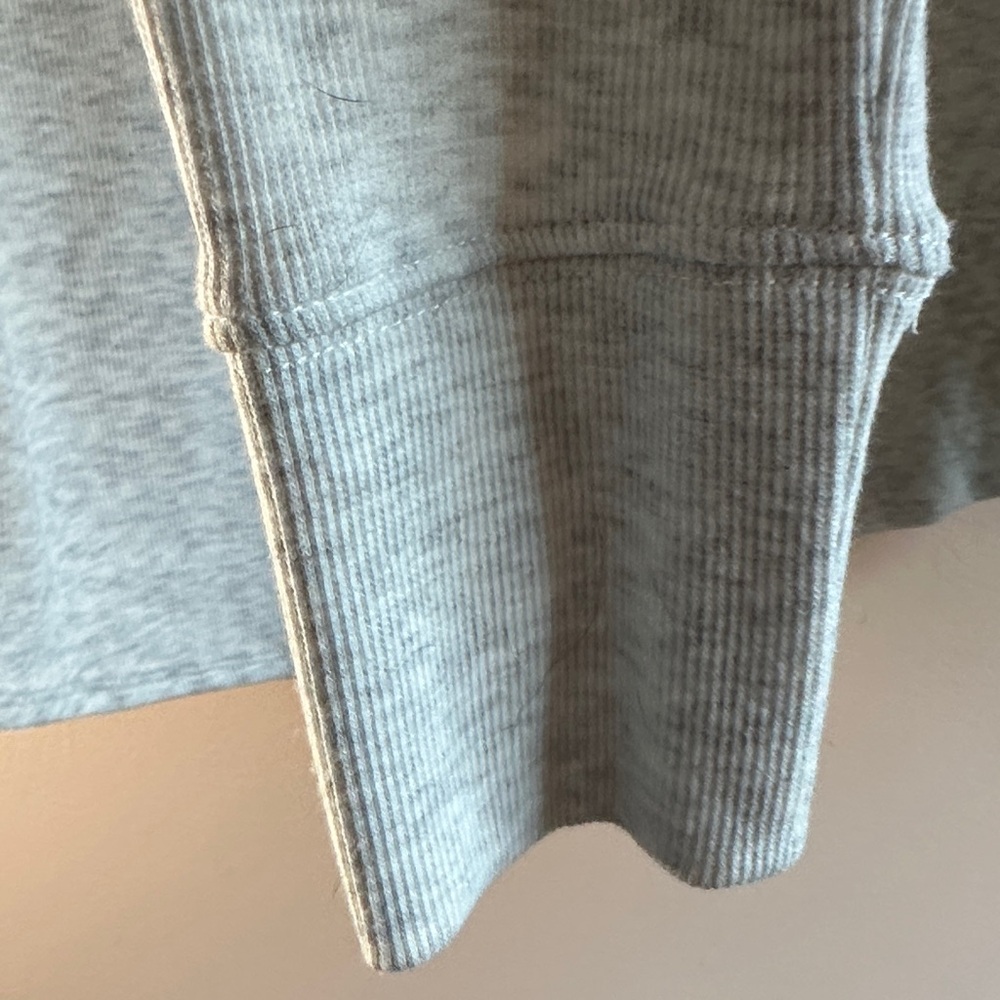 Heather Gray Long Sleeve Henley by Blue Mountain - Picture 7 of 8